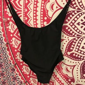 Black One-piece Bathing suit